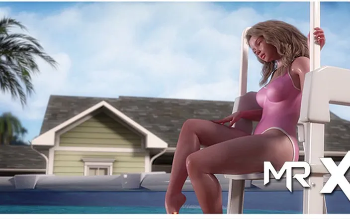 Mr Studio X: Treasure Of Nadia - swims in pool E1 #91