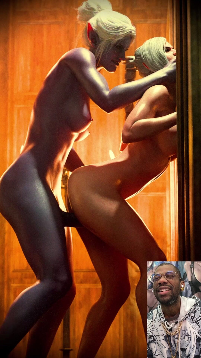 L6RD7BLU3 FUTA: Transgender šuká zezadu peklo ze shadwheartu, dokud nedostane creampie