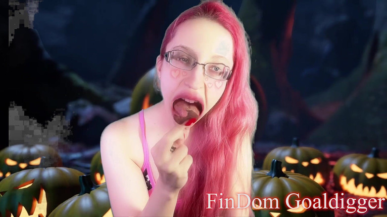 FinDom Goaldigger: 你的阴茎将被变成万圣节糖果