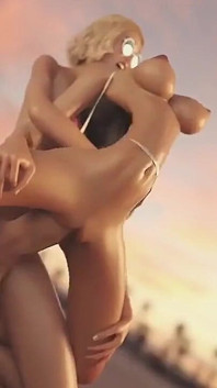 Sexy Girl Fucked Hard in Beach by a Big Cock
