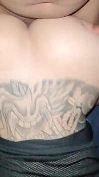 BBW Thick Asian Doggystyle in Dark Room
