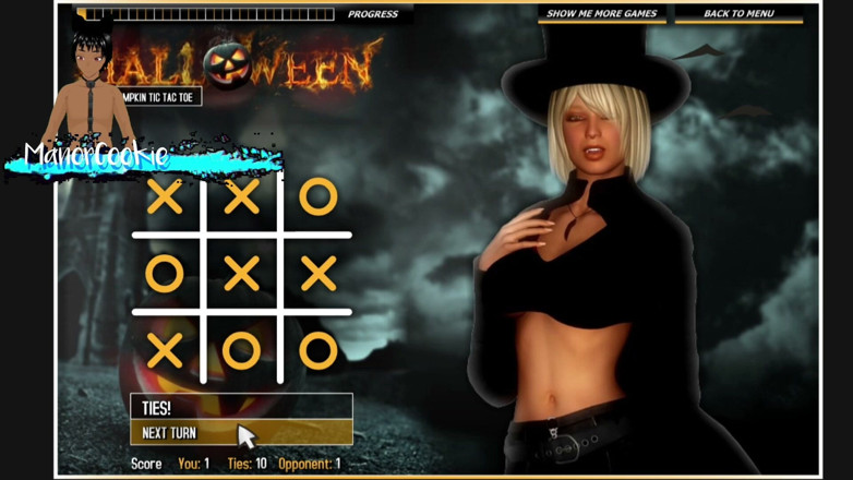 Manor Cookie: Halloween jari labu panas tic tac toe - permainan ini adalah...