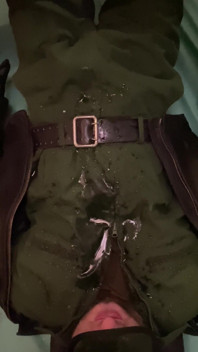 Russian Military Man Pissing on Kinky Policeman