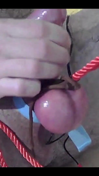 Extreme CBT Ball Stretching Electro Cumshot