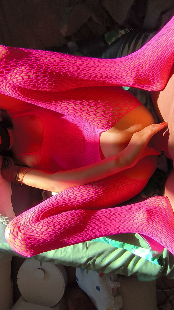 Blondasexy00: I Dress Provocatively in a Transparent Sexy Outfit for My...