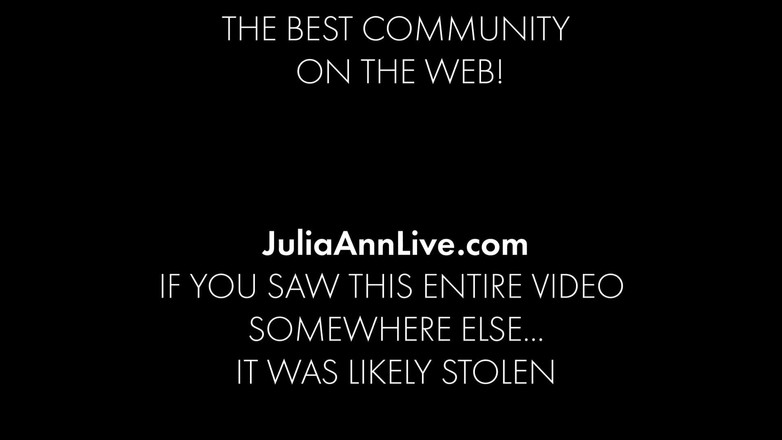 Julia Ann: Julia Ann Cougar Dirty Talk Jerk off Instructions