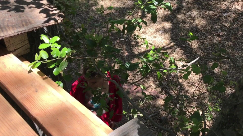 Erin Electra: MILF helps her stepson cum in his treehouse