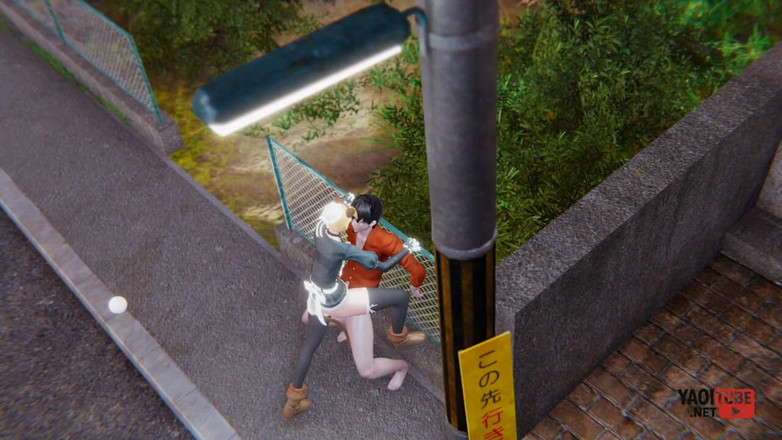 Yaoitube: Yaoi - 공공 장소에서 따먹히는 섹시한 고양이 메이드 펨보이