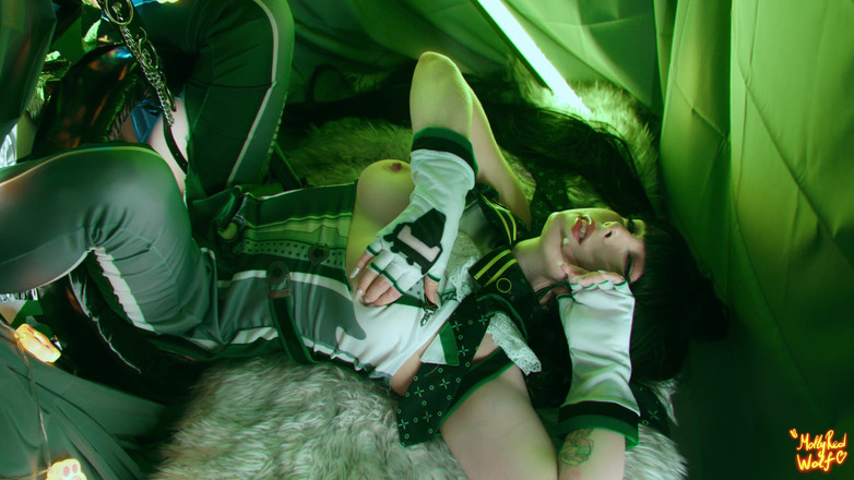 MollyRedWolf: Stellar Blade. Glory Hole From Eve. Deepthroat and Facial - Moliyredwolf