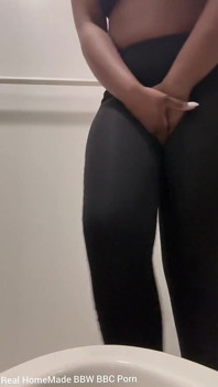 Desperate for a Wee Cutting My Legs Pissing POV in the Toilet
