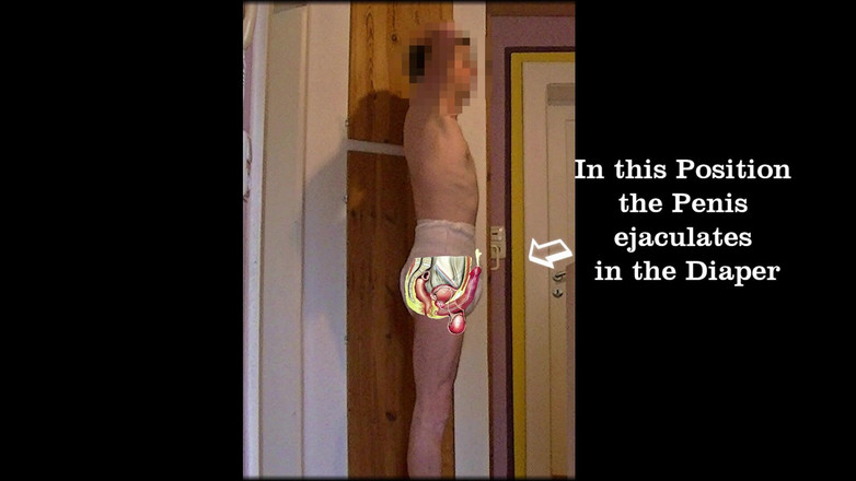 Mark Hannes: Windel Bett Buckel Hump Masturbation