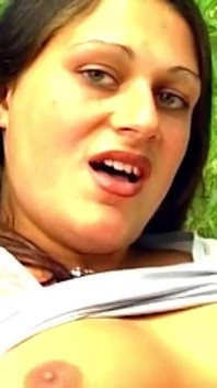 Mature Brunette Devours Cock in Wild Outdoor Fingering Frenzy