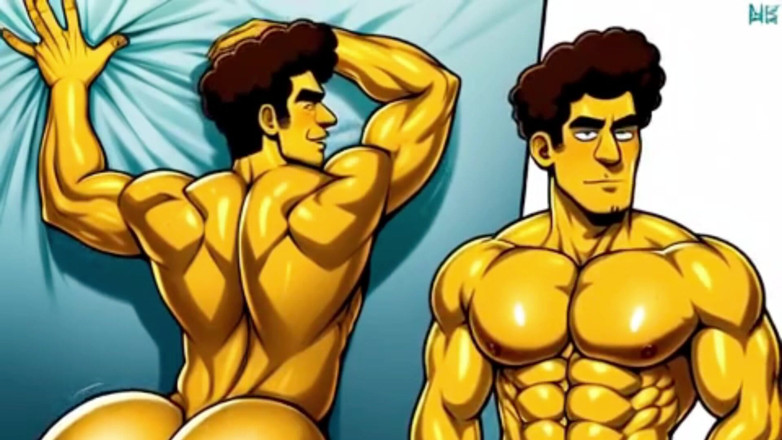Real narrated fantasy Hentai: Compilatie Van Homo Anale Seks in Een Simpsons Tekenfilmstijl. Bara...