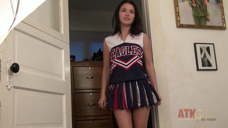 ATKIngdom Fans: Behind the scenes with sexy teen cheerleader