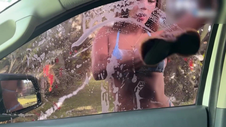 Samy Sun7: Beautiful Car Wash Girl Gets Fucked by One of Her...