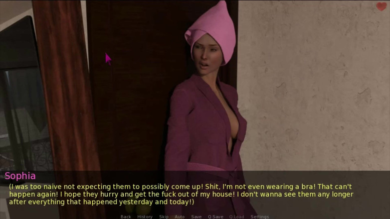 Visual Novels: A wife and stepmother part 17 - got out of the shower...