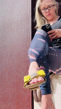 Shoeplay and Dangling From Empressbellasadica in Public
