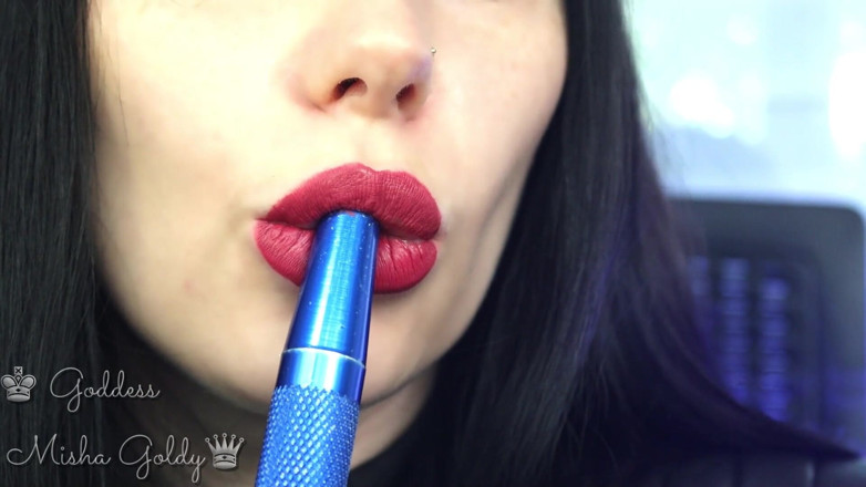 Goddess Misha Goldy: Air mani ke godaan Burgundy besar saya dan cangkuk besar...