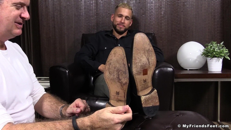 My friends feet: Bearded Stud Tino Gets Foot Worshiped