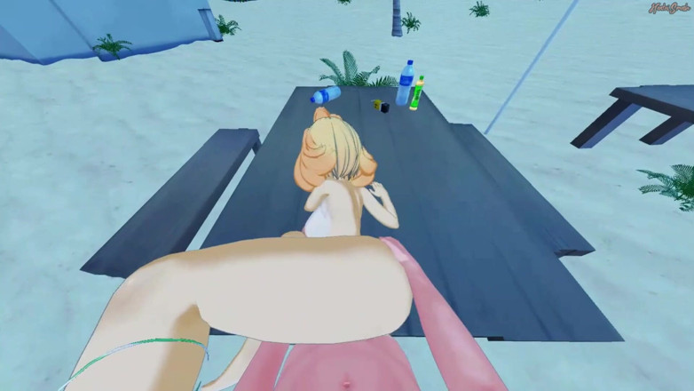 Hentai Smash: Isabelle dientot habis-habisan di pantai sampai toketnya dientot habis-habisan - new...