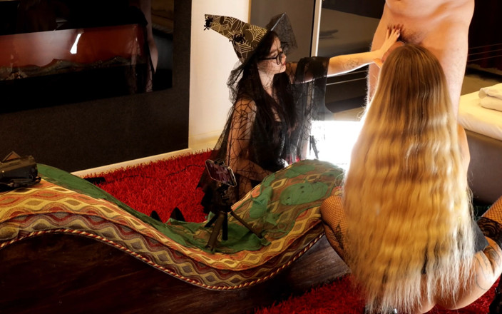Ignoring Handjobs: Two Hot and Beautiful Horny Halloween Sluts Make an Amateur...