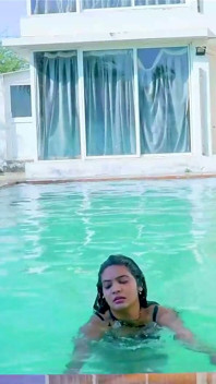 Famous Indian Actress Alka Stripped & Masturbated in Swimming Pool with Carrot