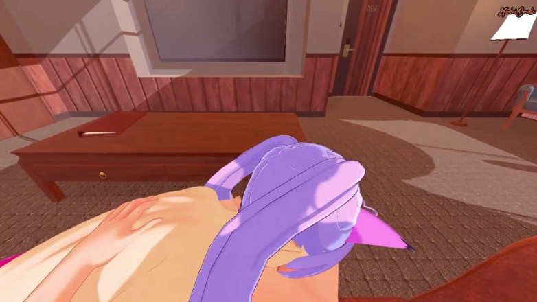 Hentai Smash: Šukání roztomilé kočičí dívky Rosia z tvé POV, stříkání do...