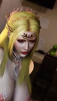 Animasi dewi flame: 3D Curves Glow - Animasi 3D Hentai