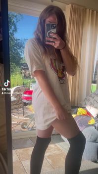 2023 August Tiktok Evasummers15 Striptease Petite PAWG Blonde