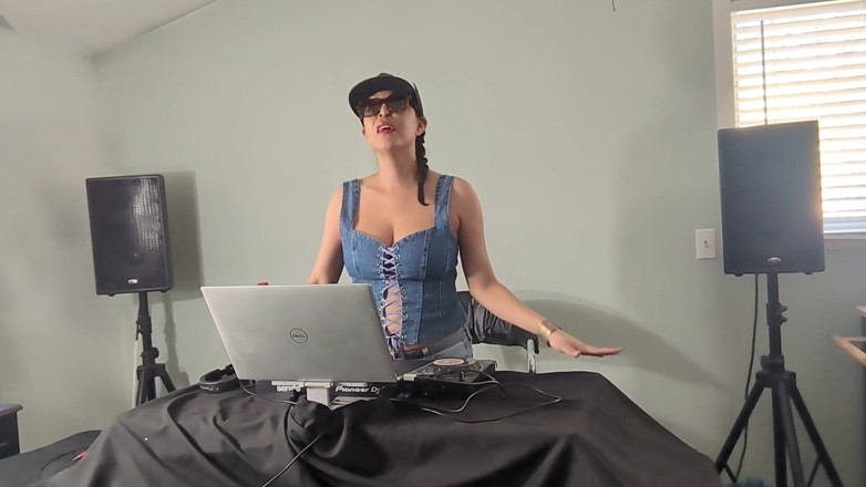 Leather and latex: Dj Amber Foxxx Love's Take Her C Clothes off