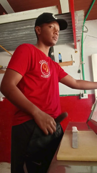 Morbid Butcher Shows the Client's Cock