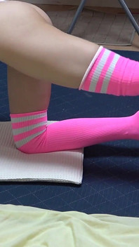 Wedgie Thong Leotard Girl Exercise Room, Slender and Nice Ass Cute Girl Living in a Girl Only Apartment in Japan