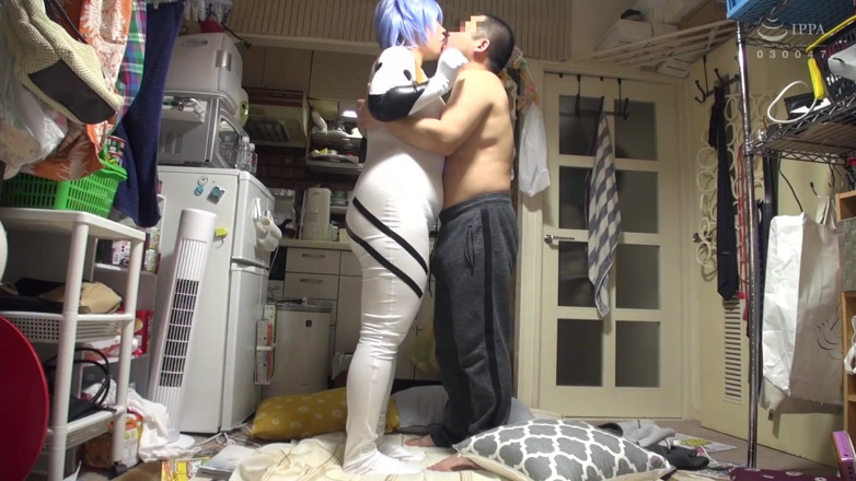 Raptor Inc: Super shy cosplay! K cup super huge tits housewife becomes...