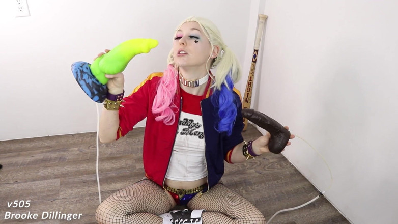 Brooke Dillinger: Harley quinn bukkake gangbang