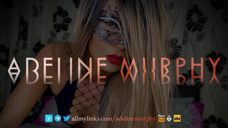 Adeline Murphy: Black Stockings &amp; Heels Tease &amp; Footjob