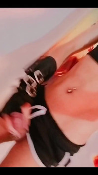 Masturbating