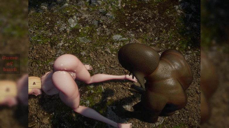 Game of Lust 3D: Golische 3D-elfen-nonne hart gefickt von geilem goblin
