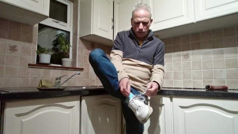 Gordon Uncut: Master Remotely Humiliates Me: Naked Kitchen Cucumber Fuck and Dildo...