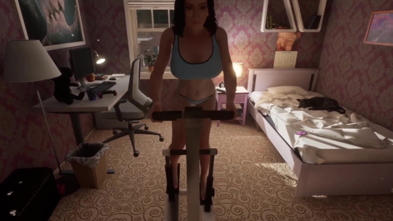 Wraith ward: Bruneta sexy are o zi de antrenament