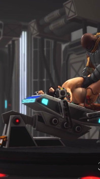 Ciencia ficción hardcore y una sexy sexy esposada en el laboratorio