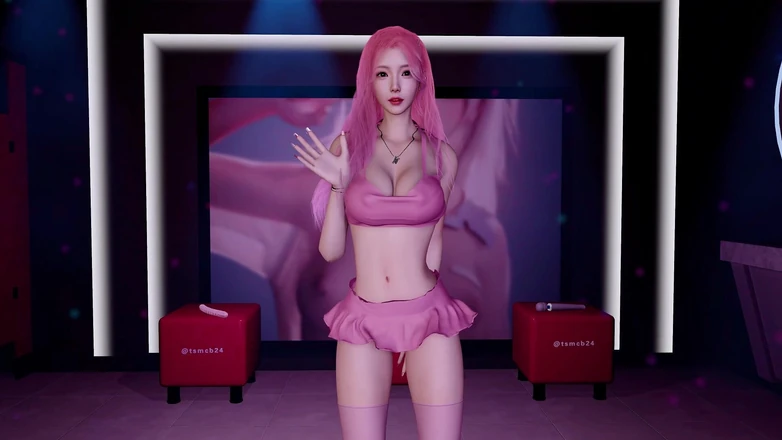 Why fuck so hard: 3D Cute Asian Babe Dance for You