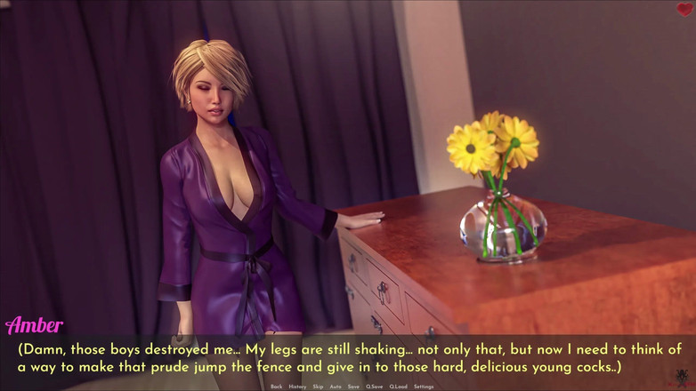 Porngame201: 妻子和继母 Awam 真正的性爱琥珀享受三人行,而 ellie 给 neil 最好的口交