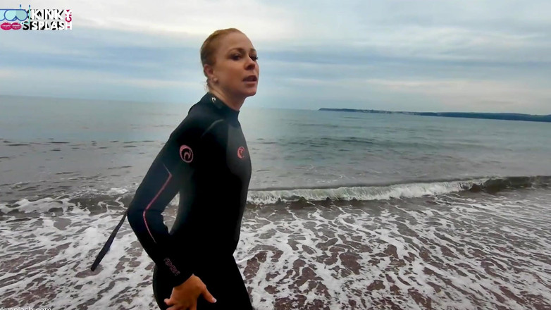 UKCuteGirl: Hogtied in a Wetsuit - Rope Bondage Escape Challenge on the...