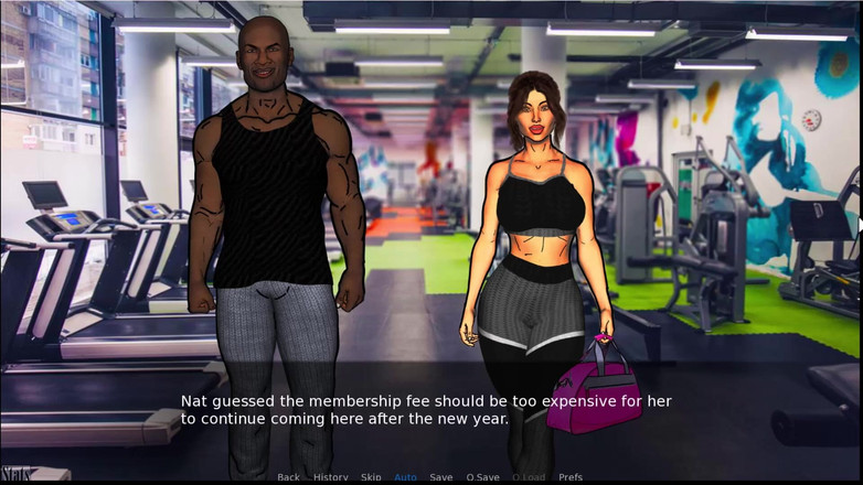 Johannes Gaming: 一对情侣的爱与欲望二重唱 #2 - 内特去了达拉尔帮助她的健身房。