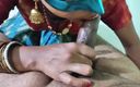 Indian lust couple: Genoten van veel hete pijpbeurt door Indische Desi huisvrouw