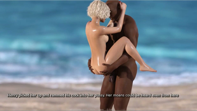 XXX Games Bunk: Moje hotwife - Herní hra - Roleplay - Plážový piknik - Manželka šuká velké černé péro...
