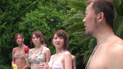 Slamming Asian Orgies: Asian girls want some hot stuff outdoors