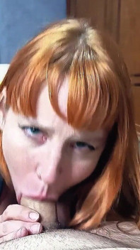 Hottie Doing the Best Blowjob and Swallows All Milk at the End