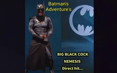 Batman Cosplay Super Hero Super Hero's Big Cock and Big Cumshots