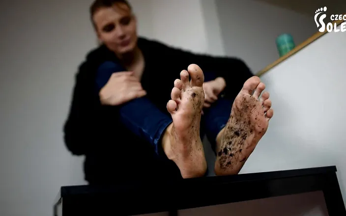 Czech Soles - foot fetish content: Sofie's feet are so dirty from walking barefoot